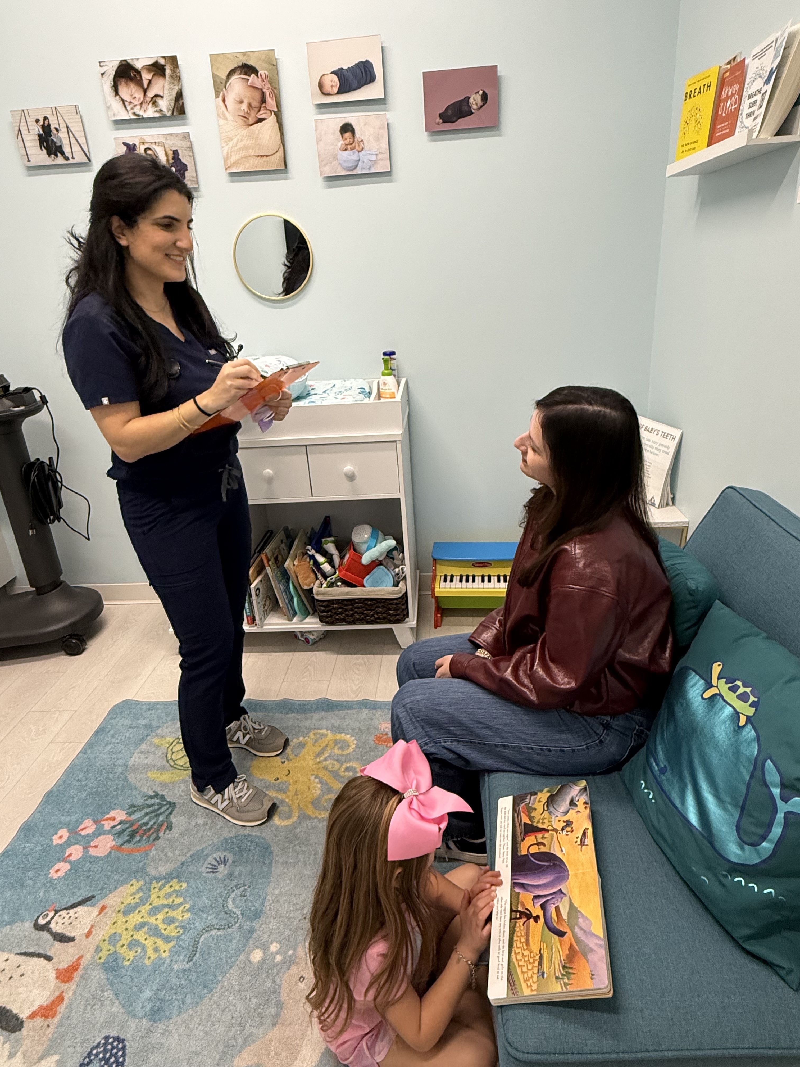 image of a dental treatment in progress