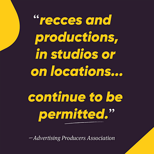 covid safe video production