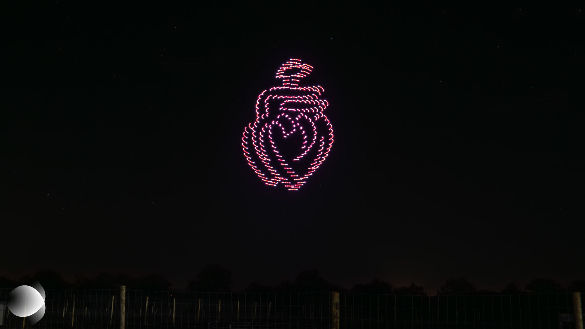 Spectacle de drone lumineux sur le thème de l'agriculture à Terre Attitude