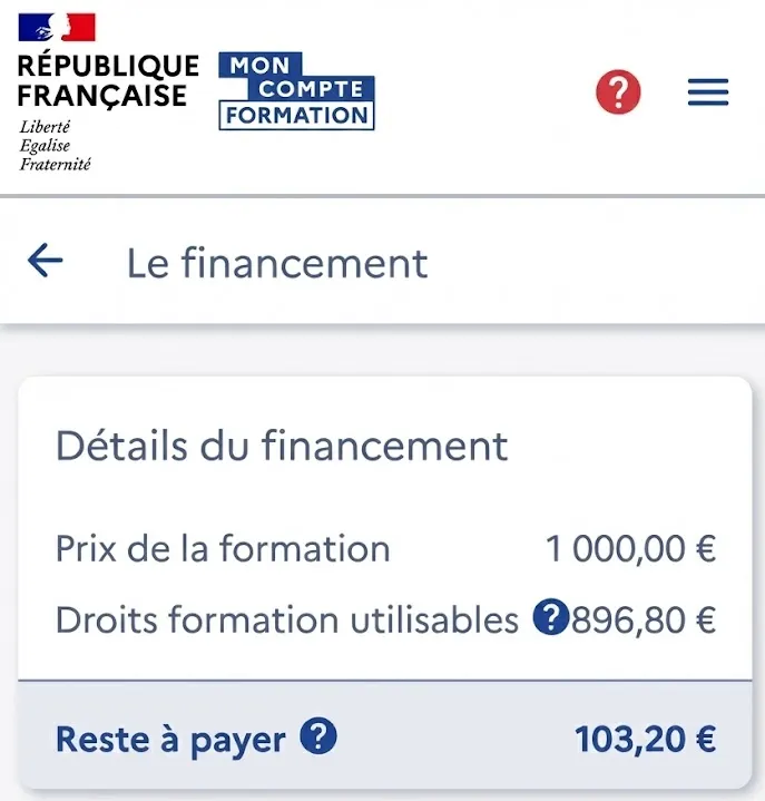 simulation prix formation site cpf