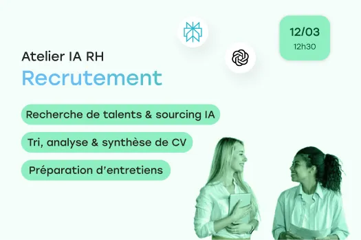 2 personnes qui échangent autour de l'intelligence artificielle pour le recrutement avec les outils Perplexity et ChatGPT.
