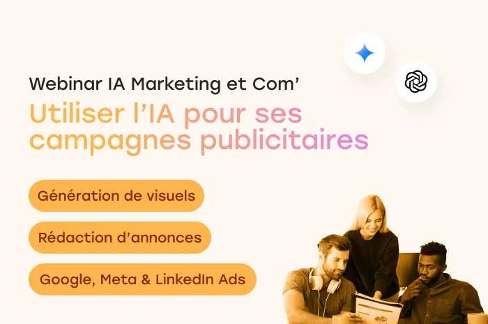 2 personnes qui échangent autour de l'intelligence artificielle et les tâches de leur quotidien marketing avec les outils Gemini et ChatGPT