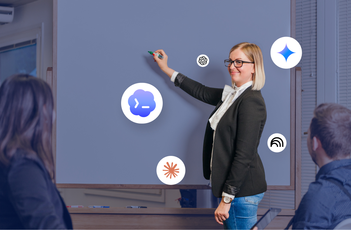Professionnel RH devant un ordinateur en formation sur les outils d'intelligence artificielle