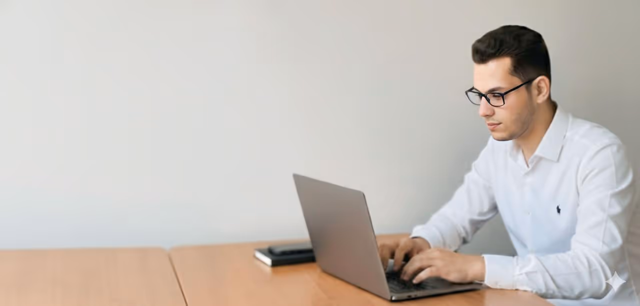 Business intelligence Mohamed Tantawi working on a laptop building executive BI dashboards in Superset, Metabase, Looker Studio, Tableau, PowerBI