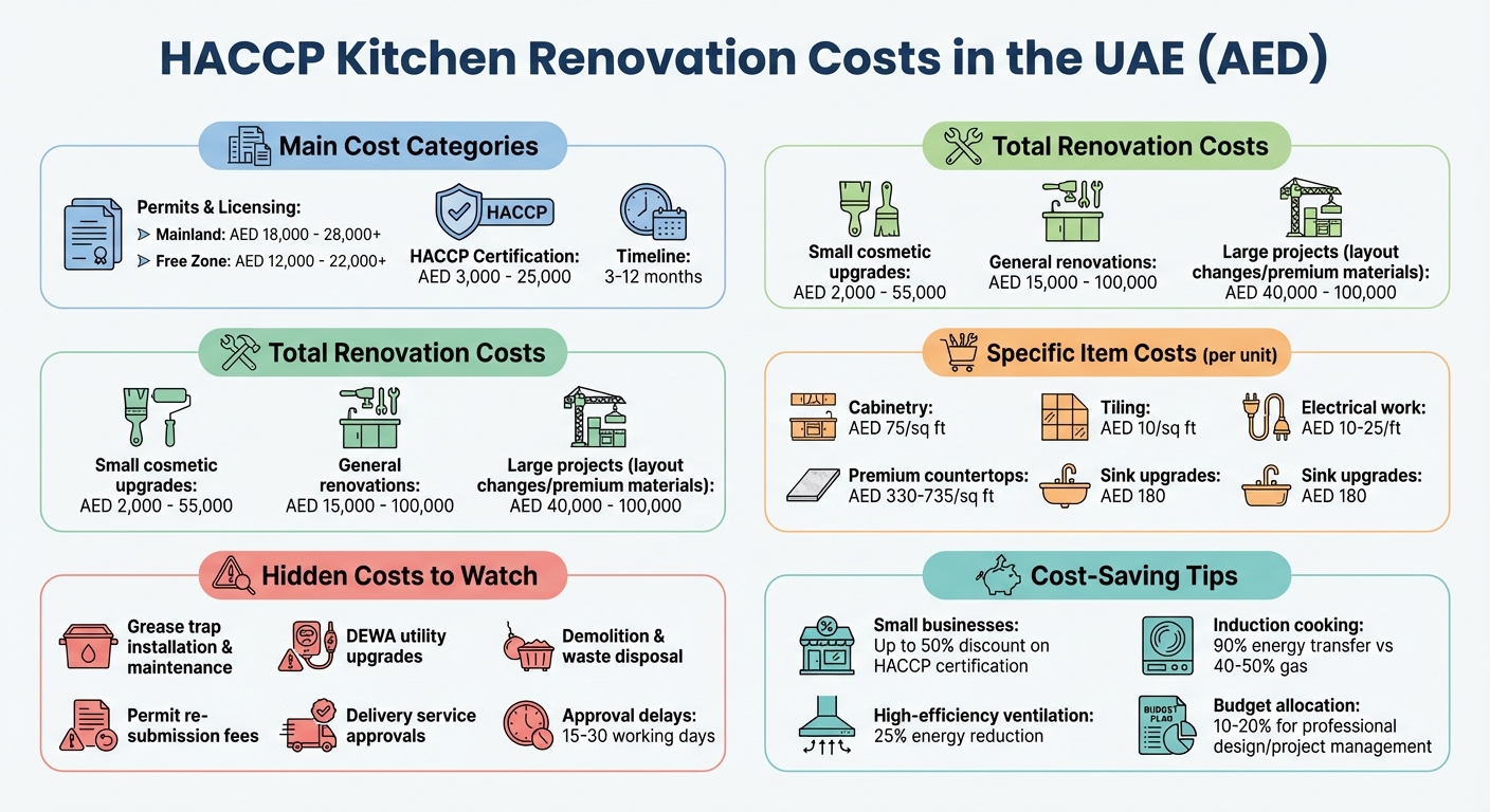 HACCP Kitchen Renovation Costs Breakdown UAE