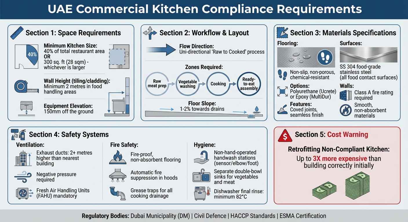 UAE Commercial Kitchen Compliance Requirements and Standards
