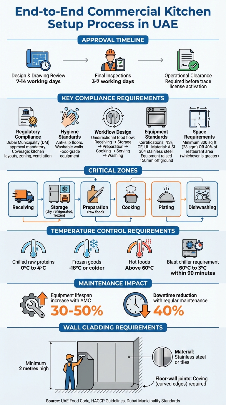 UAE Commercial Kitchen Setup: Complete Process Timeline and Requirements