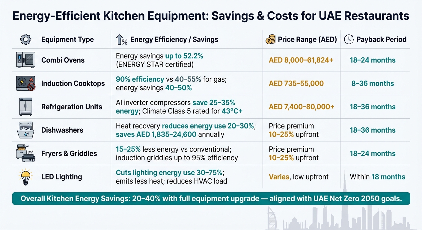 Energy-Efficient Kitchen Equipment: Savings & Costs for UAE Restaurants