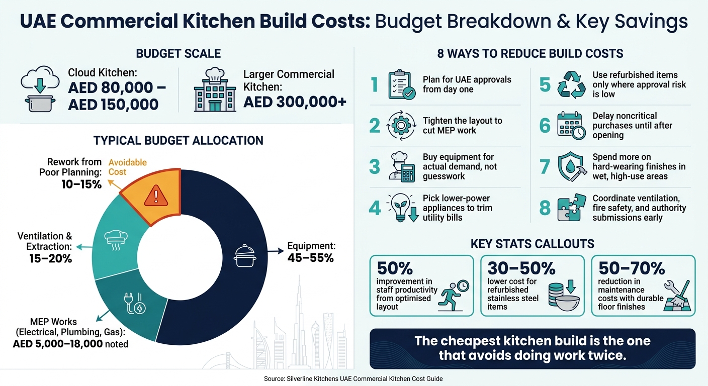 UAE Commercial Kitchen Build Costs: Budget Breakdown & Key Savings