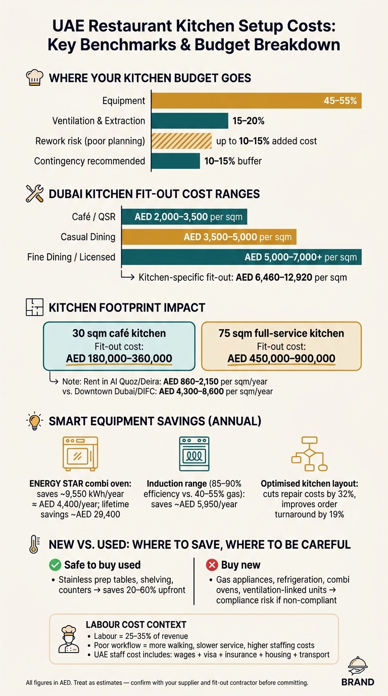 UAE Restaurant Kitchen Setup Costs: Key Benchmarks & Budget Breakdown