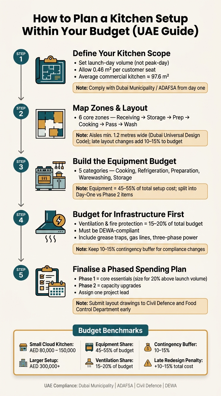 How to Plan a Kitchen Setup Within Your Budget in the UAE