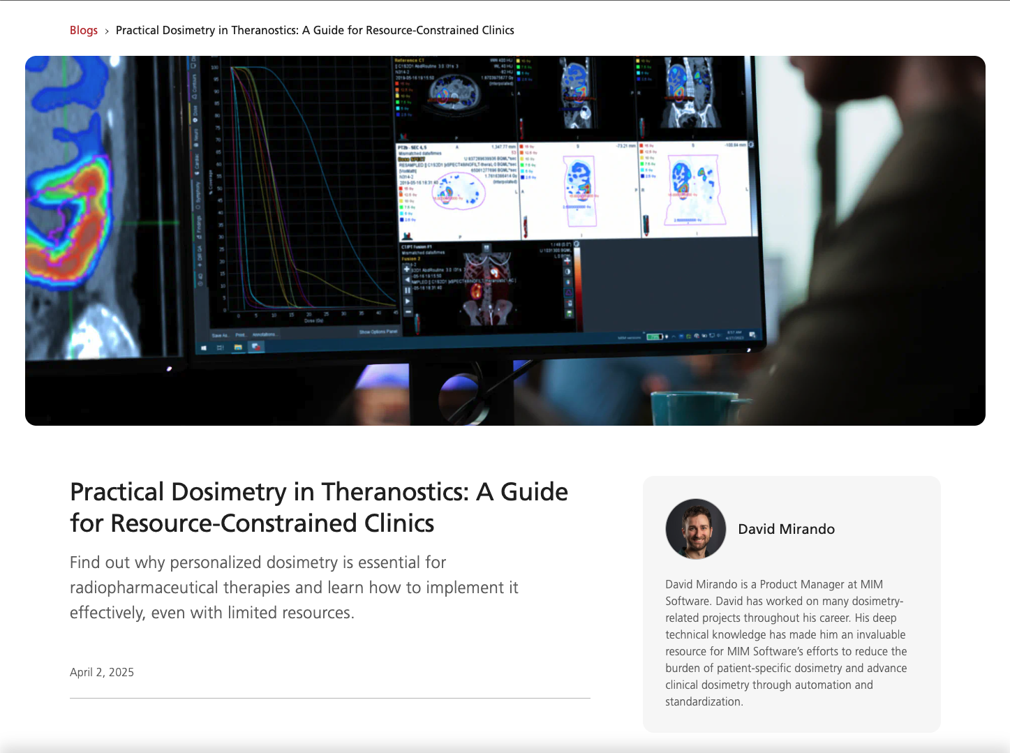 A screenshot of a blog post