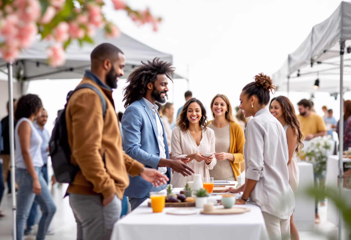 image of a community event hosted by an insurance agency & company