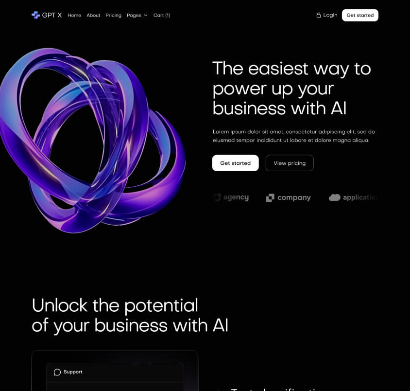 Home V2 Page - GPT X Webflow Template