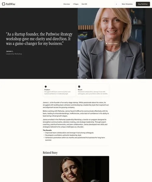 Schools Coaching Webflow template