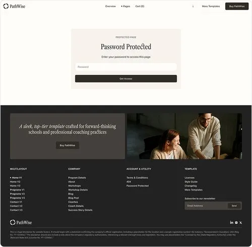 Schools Coaching Webflow template