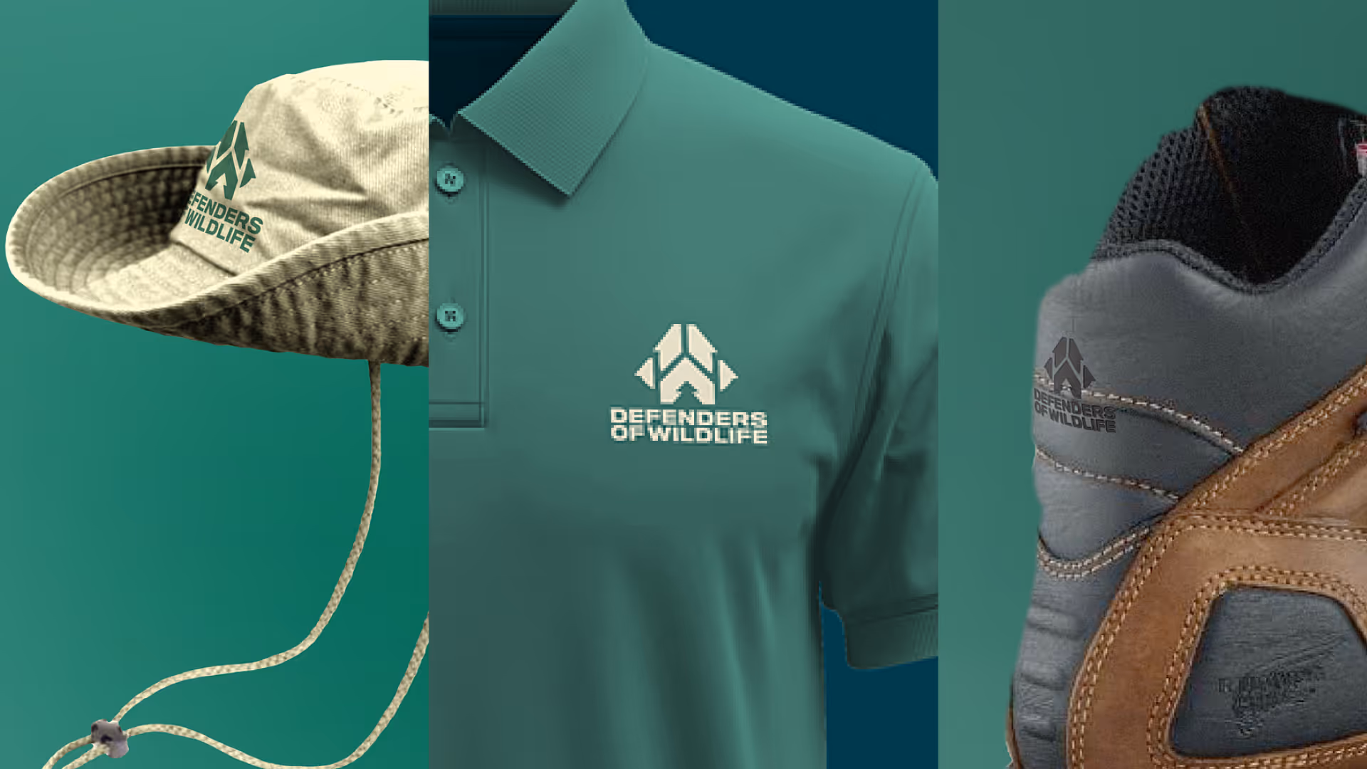 Defenders uniform: hat, shirt, boots.