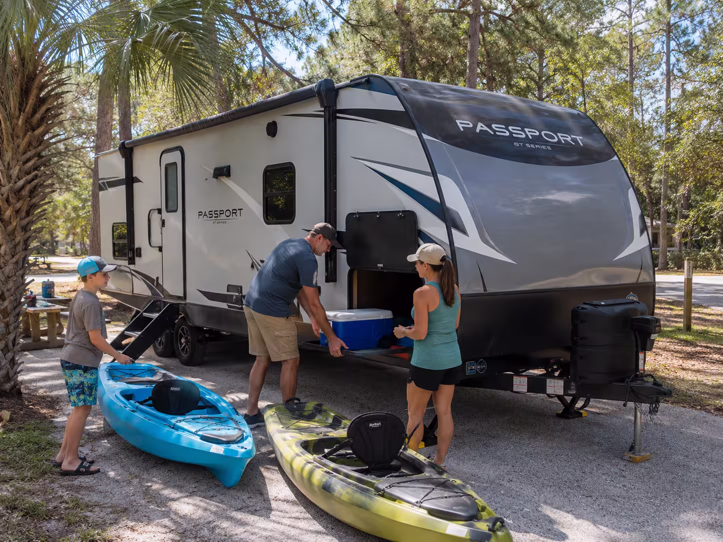 Camper rental parked near Weeki Wachee Springs, Brooksville FL