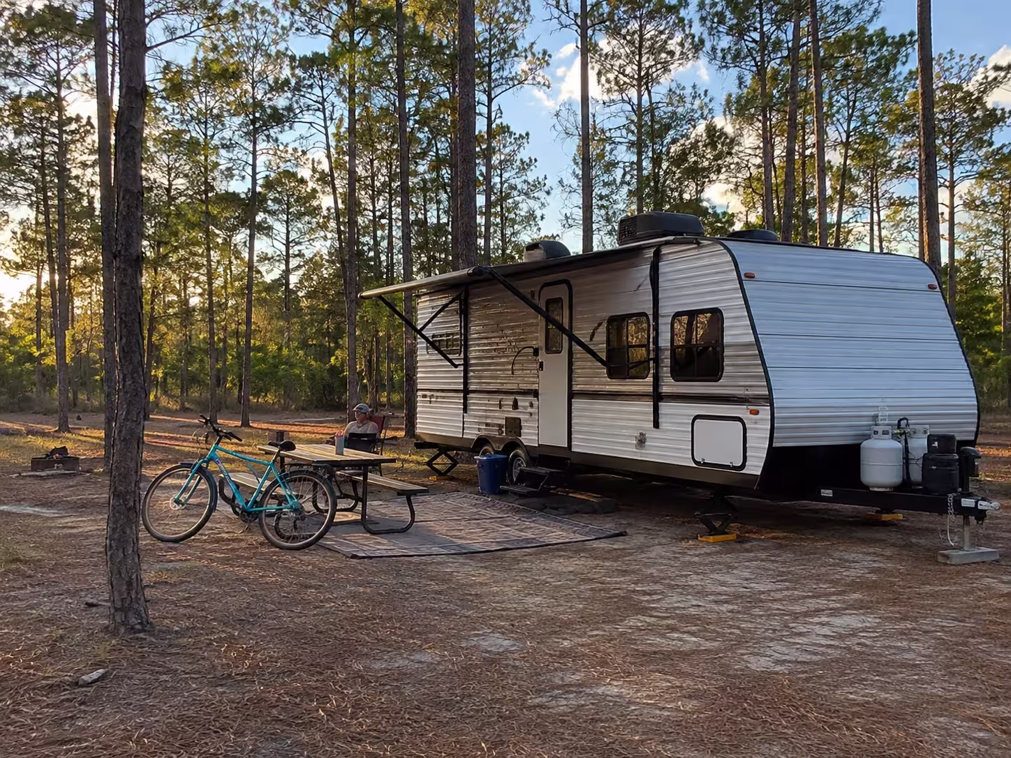 Travel trailer at a Hernando County RV park near Brooksville
