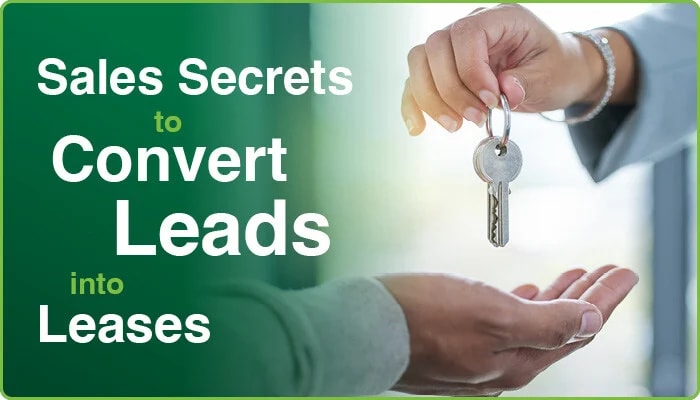 sales secrets to convert leads into leases