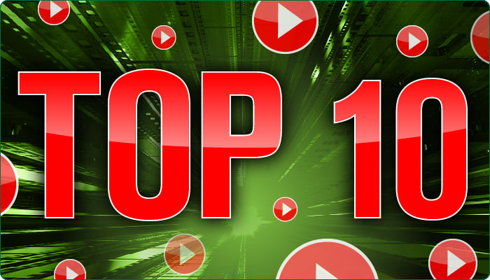 red "top ten" on green background