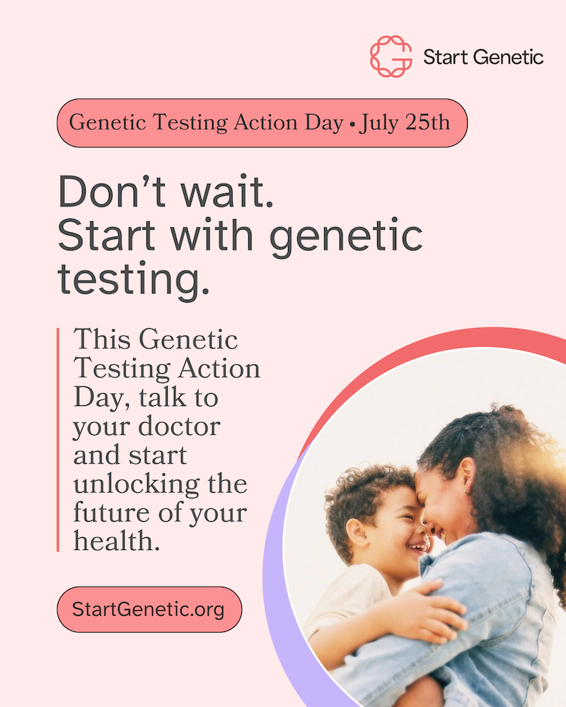Genetic Testing Action Day July 25th 2026