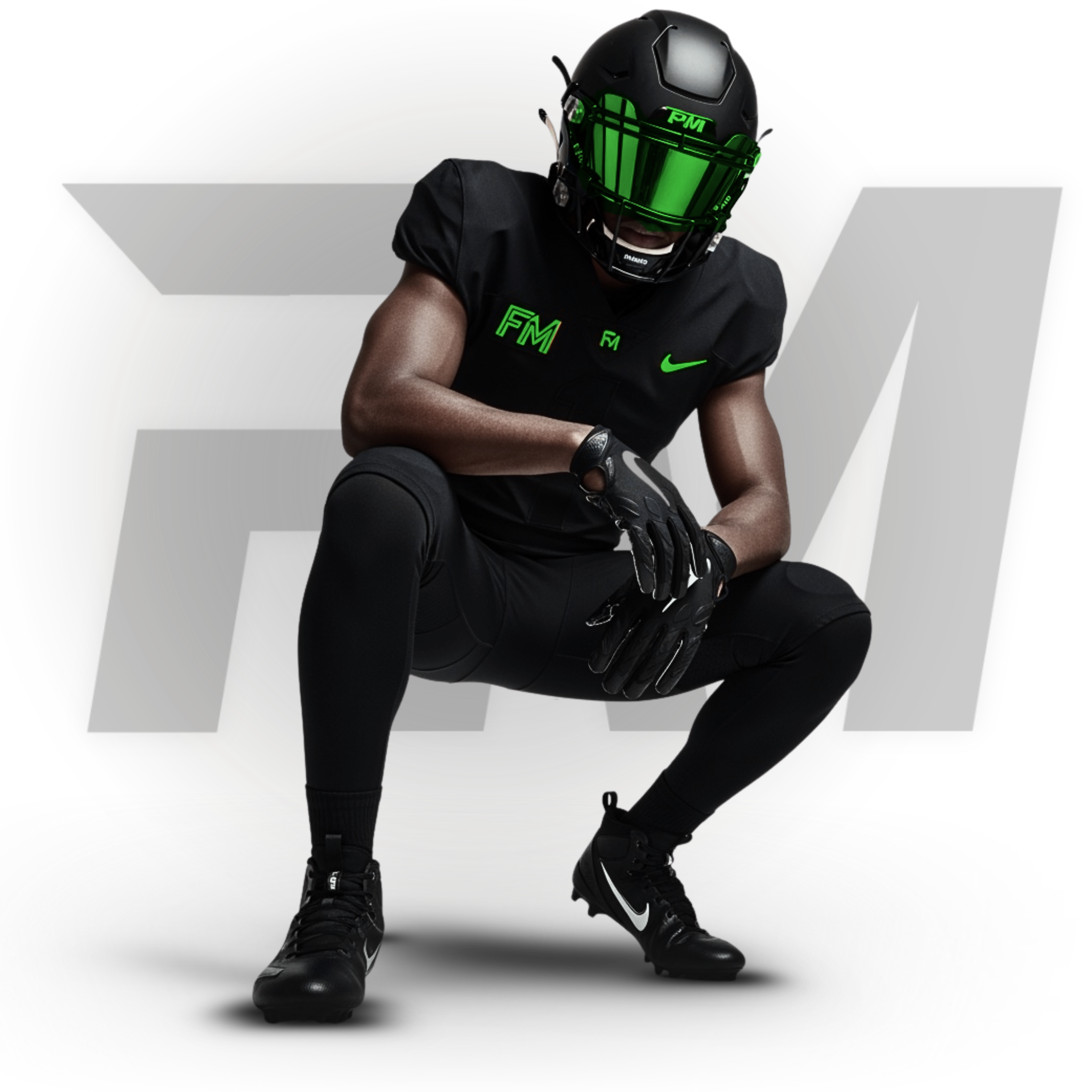 American football player promotional image representing Finovation Media’s real-time sports and iGaming marketing solutions.