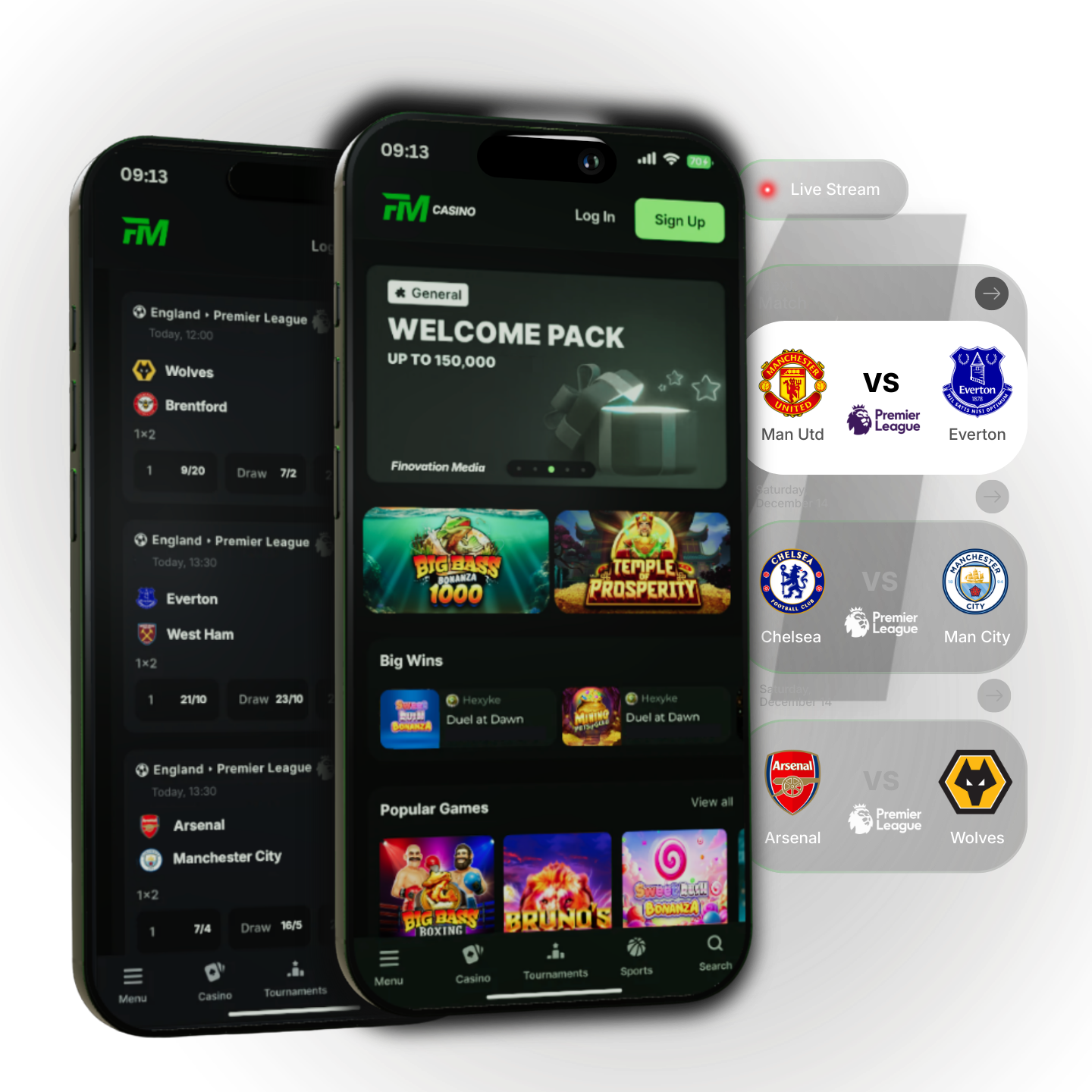 American football player promotional image representing Finovation Media’s real-time sports and iGaming marketing solutions.