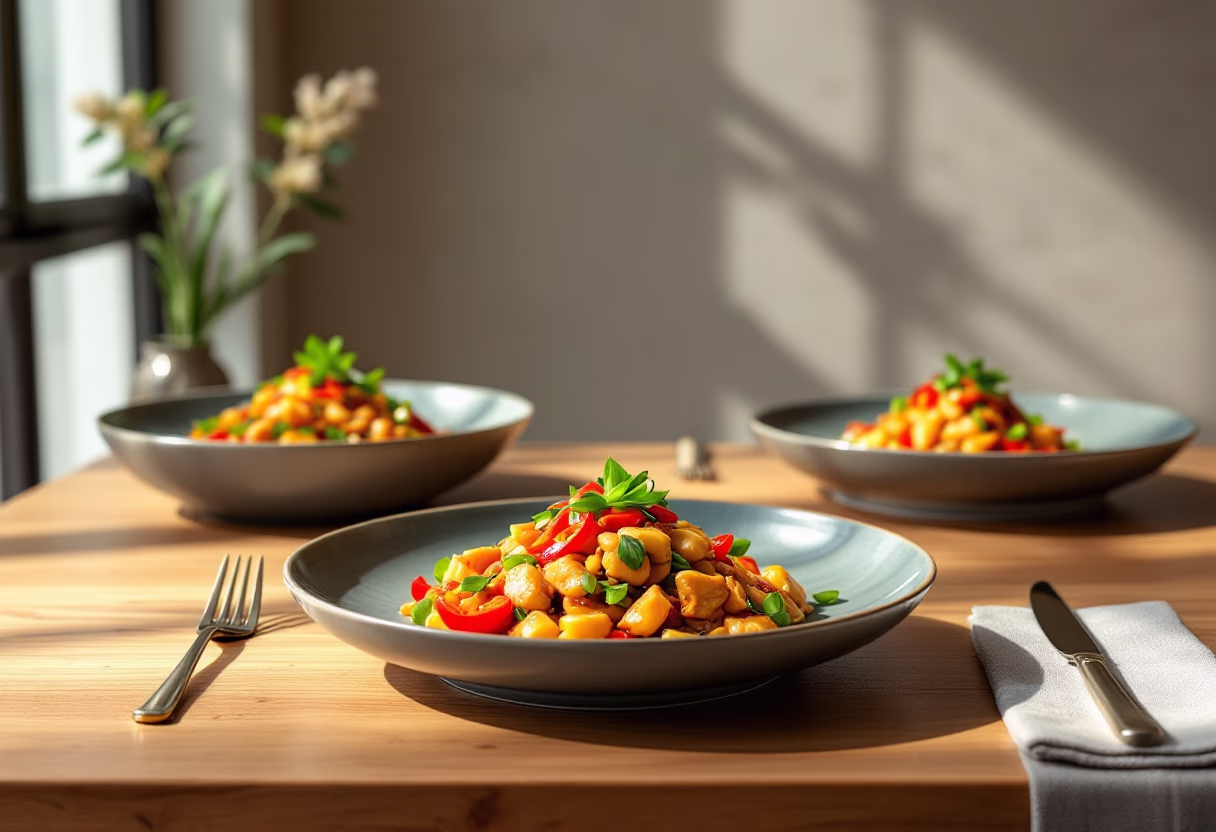 image of delicious entrees for a chinese restaurant