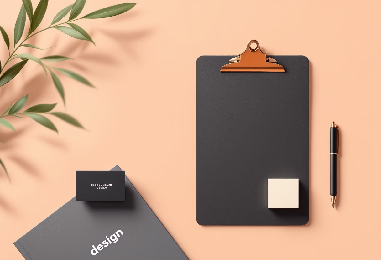 - image of branding materials for a graphic design studio