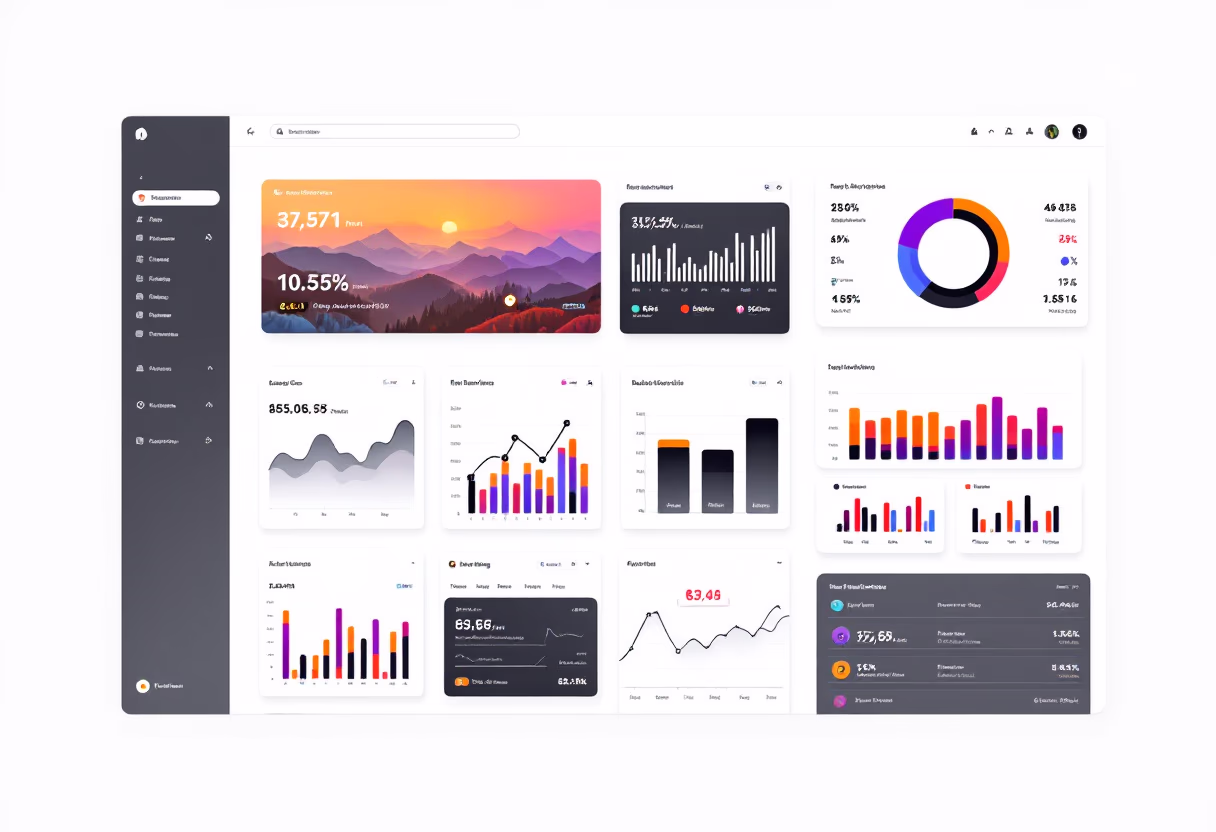 [interface] graphic design of different software modules (for a ai marketing tech company)