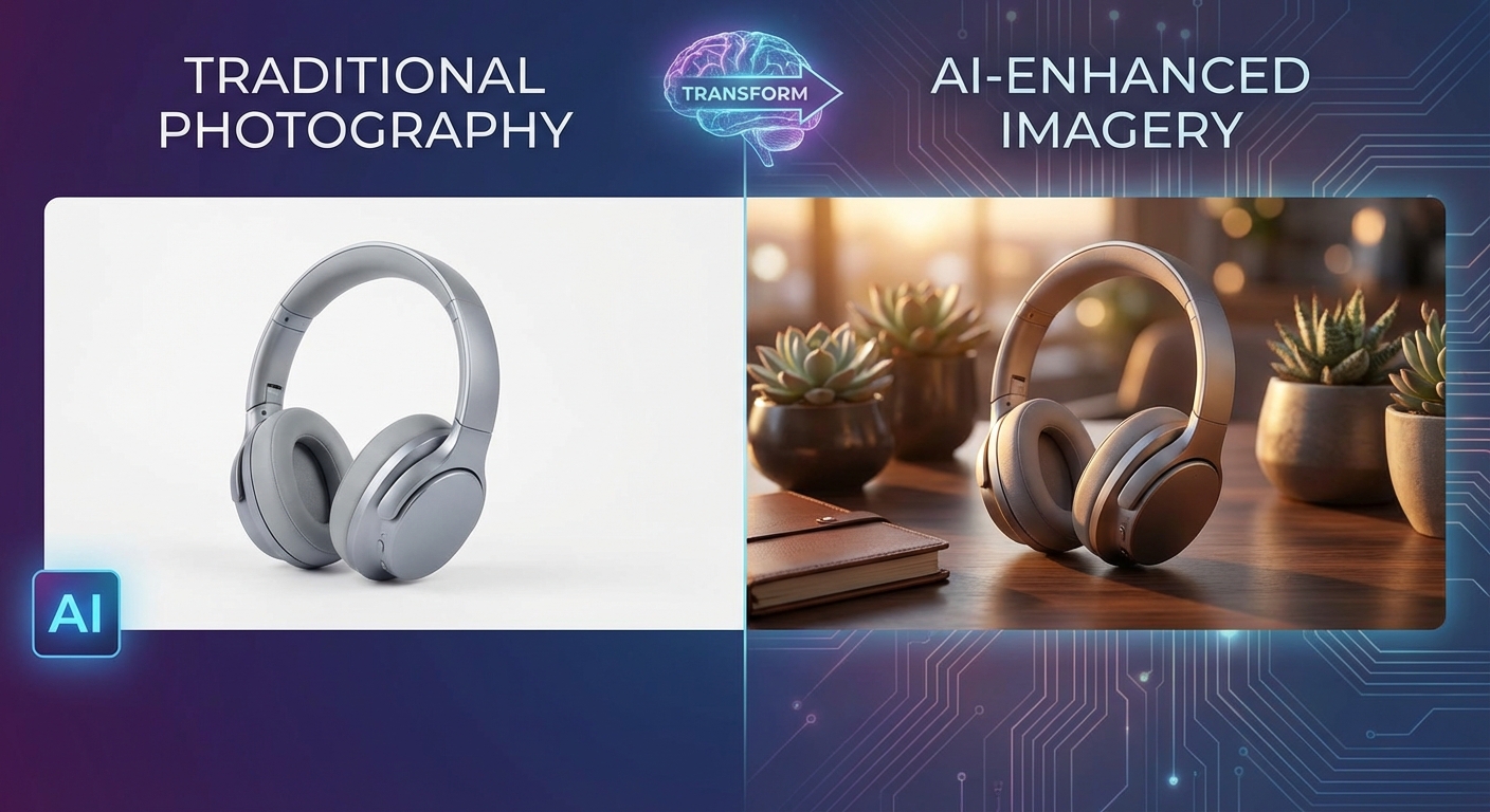 AI Product Visuals: White Background to Studio Quality