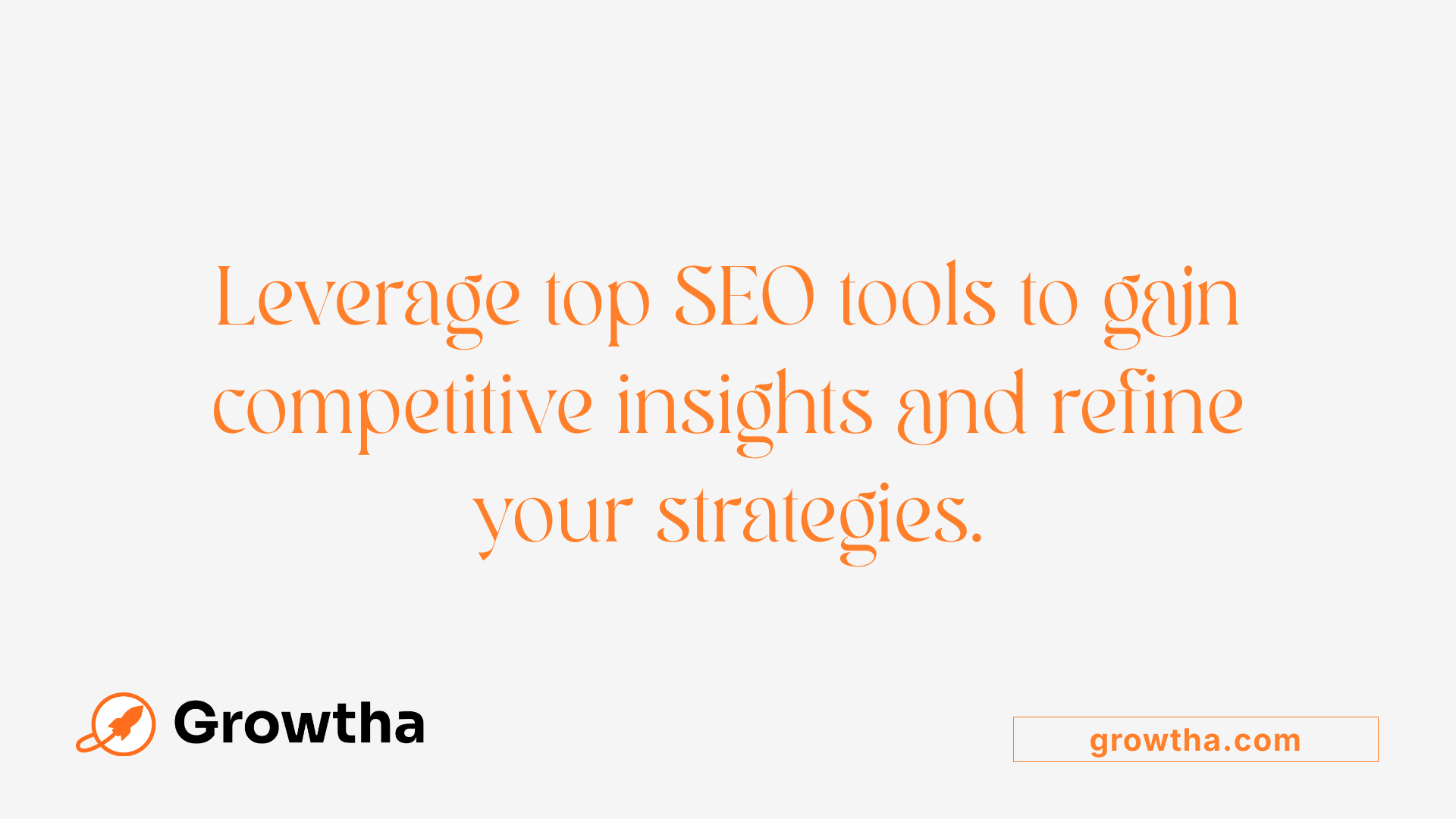 Leverage top SEO tools to gain competitive insights and refine your strategies.