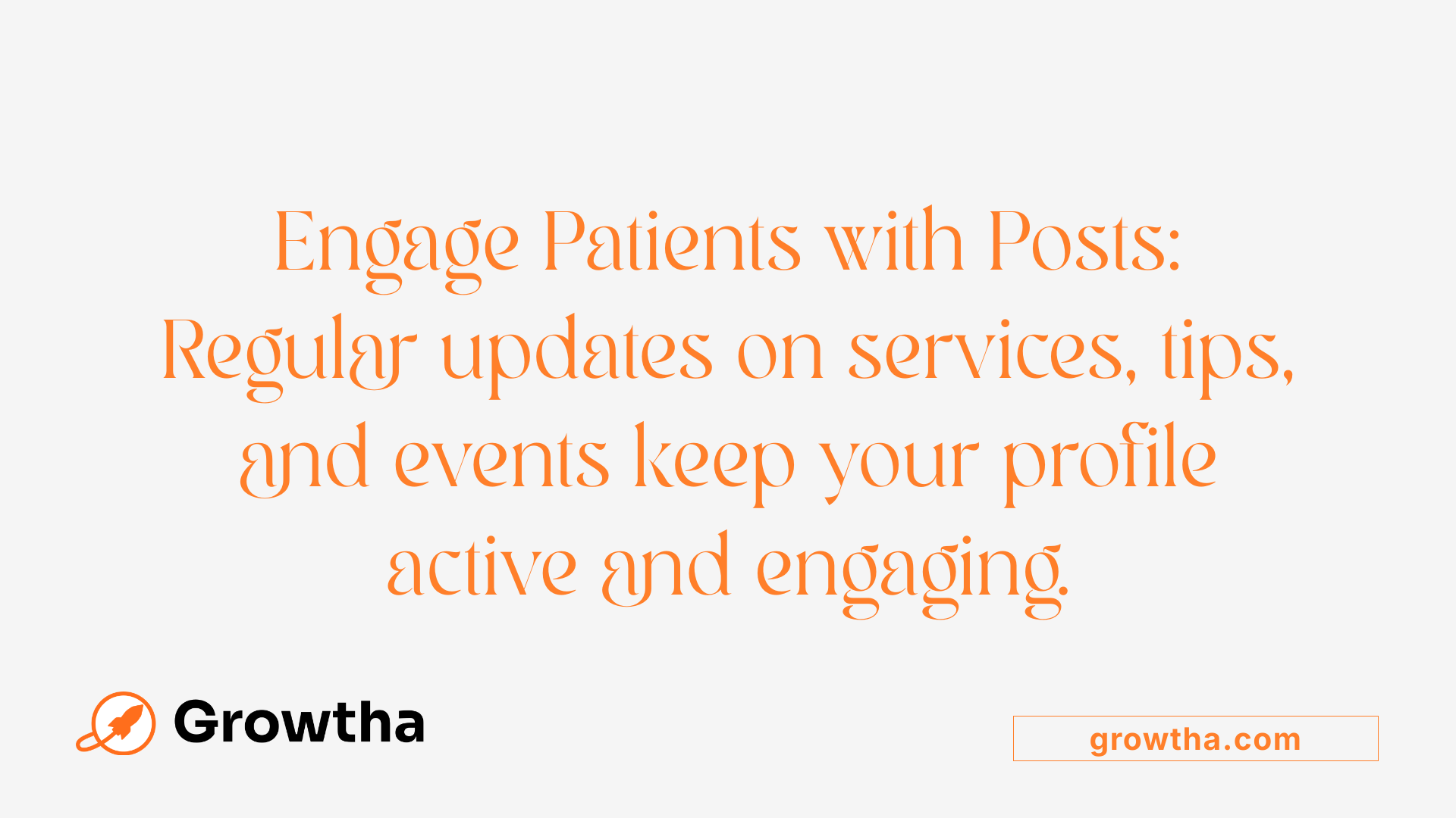 Engage Patients with Posts: Regular updates on services, tips, and events keep your profile active and engaging.