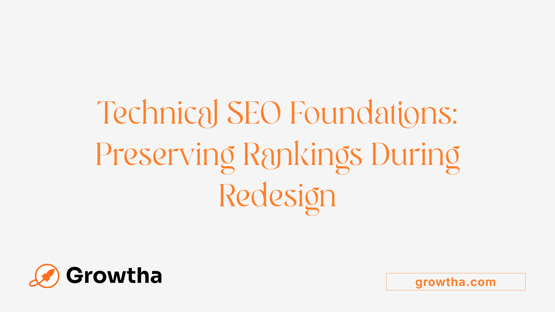 Technical SEO Foundations: Preserving Rankings During Redesign