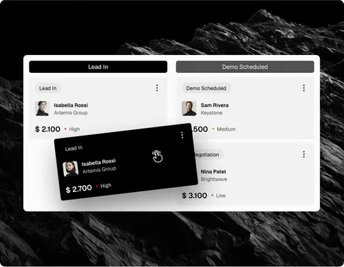 B2B SaaS software Webflow template feature1