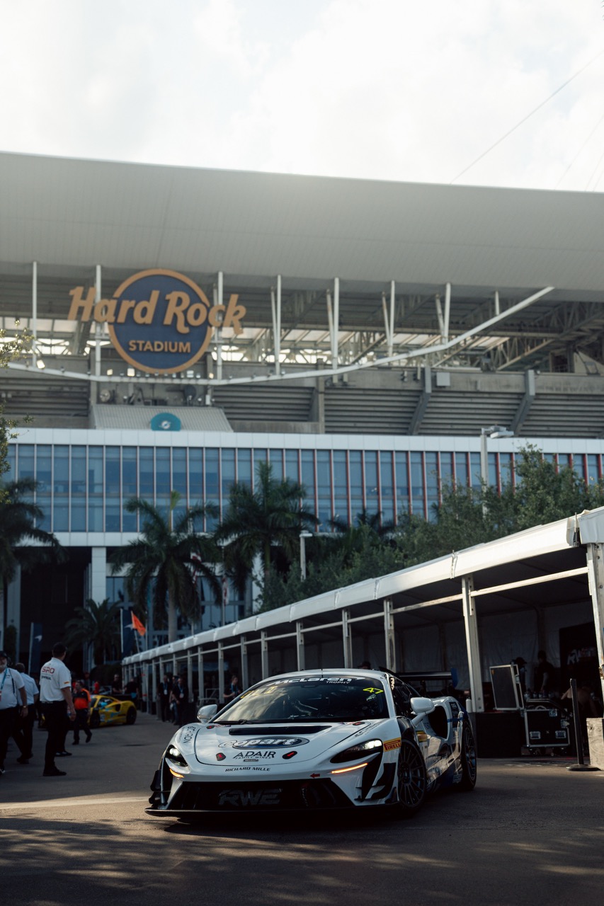 The paddock at the Miami Grand Prix
