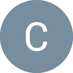 Blue-gray circle with white capital letter C in the center.