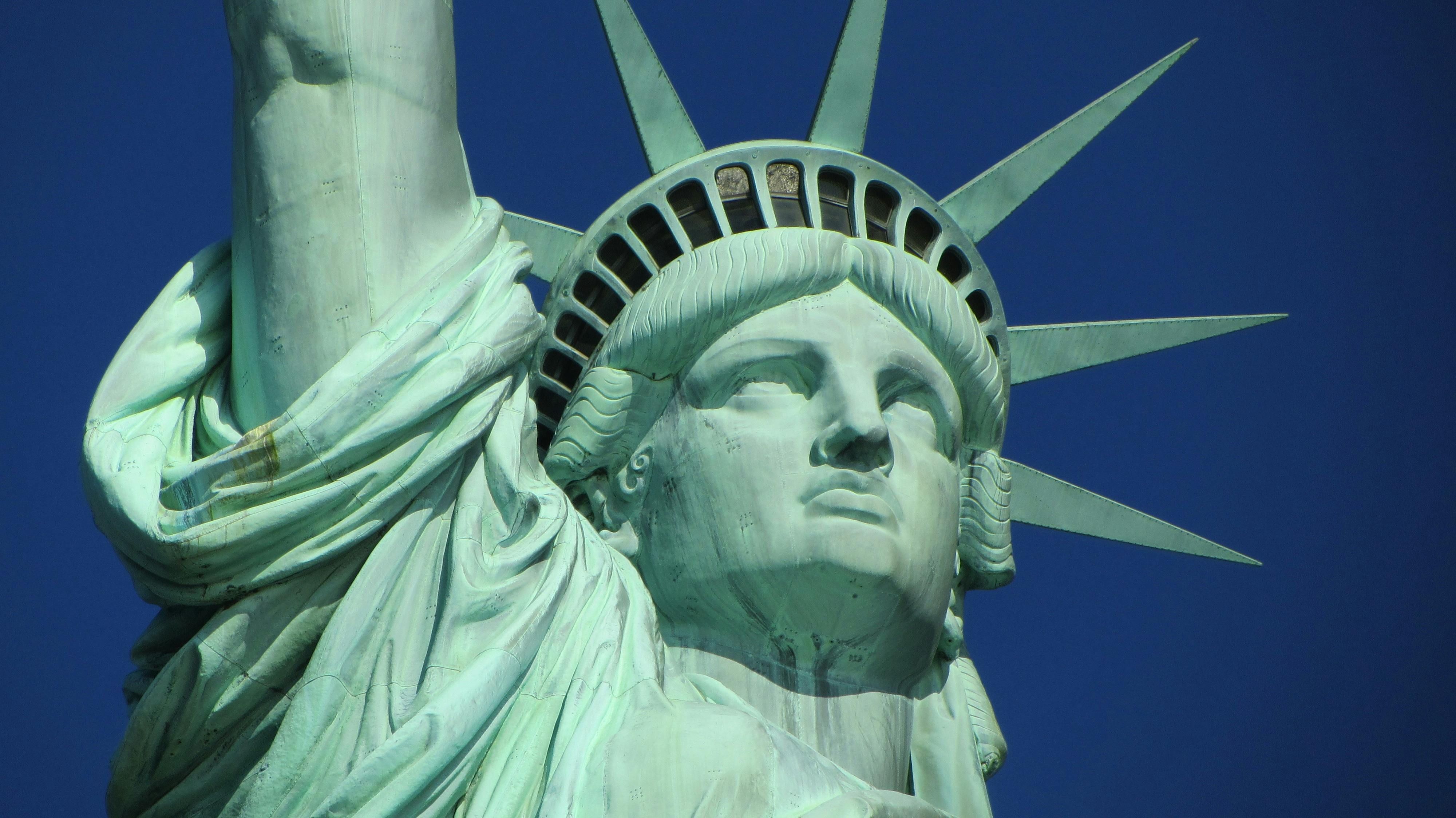 Statue of liberty closeup image