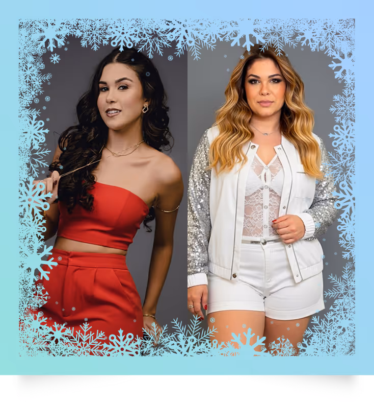 Isa Nunces e Val Pinheiro