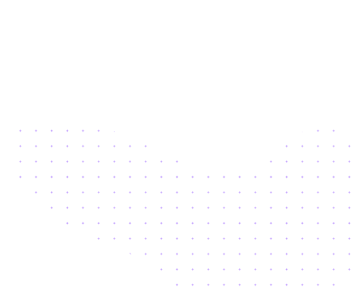 Blue circle made up of small blue dots on a white background.