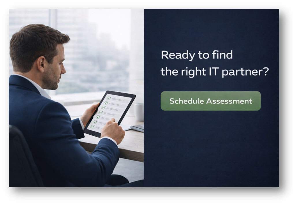 Schedule a cybersecurity and IT assessment with ICG Managed IT Services