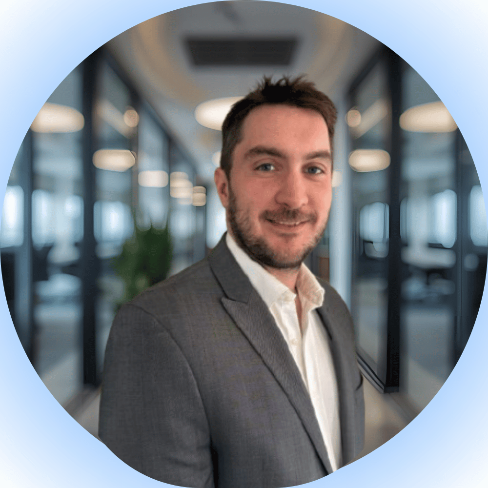 image of an individual using productivity software