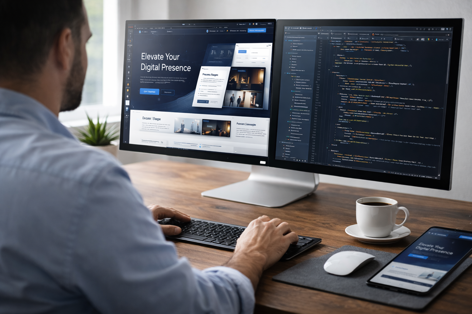 image of a laptop with software interface (for a b2b saas)