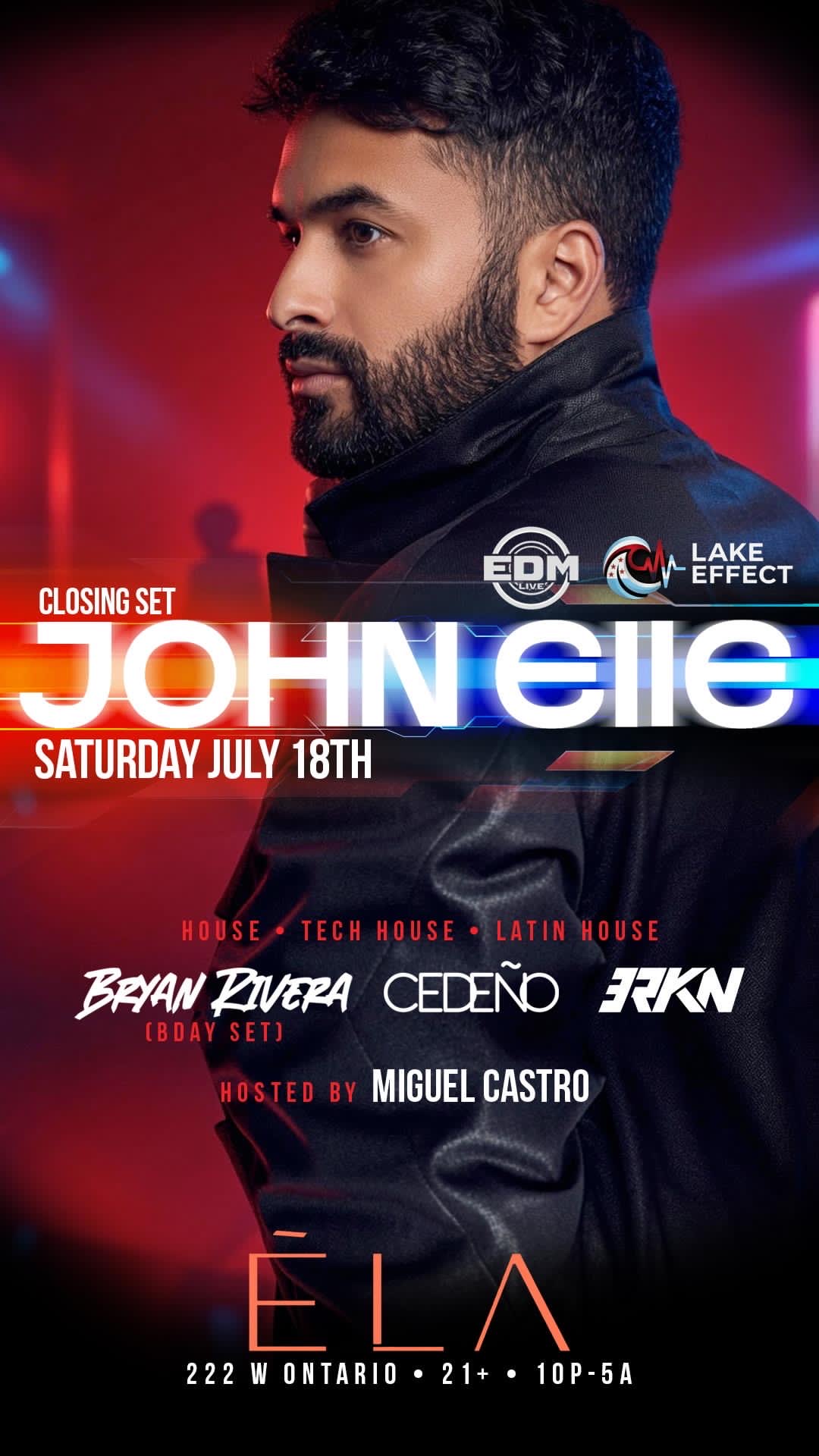 Ela Nightclub presents JOHN ELLE Ela Nightclub presents JOHN ELLE