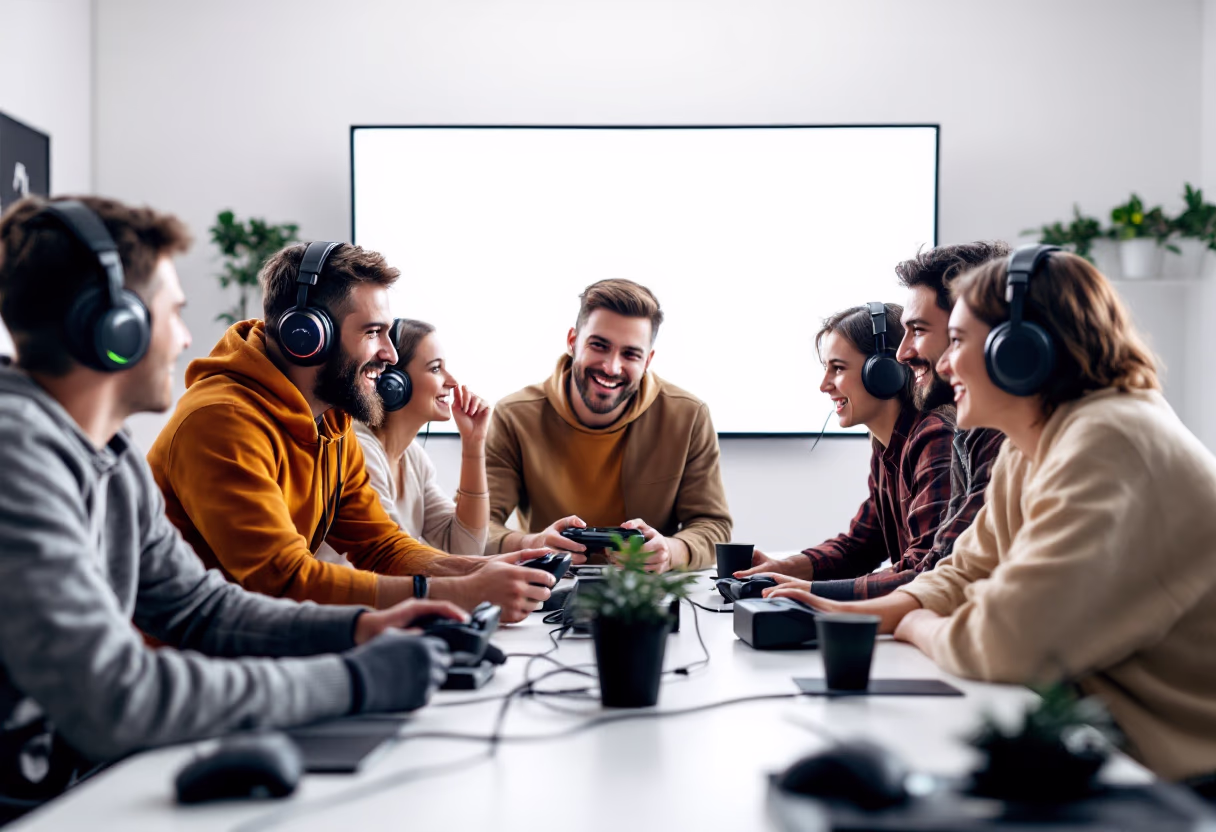 image of community gaming event (for a gaming and entertainment)