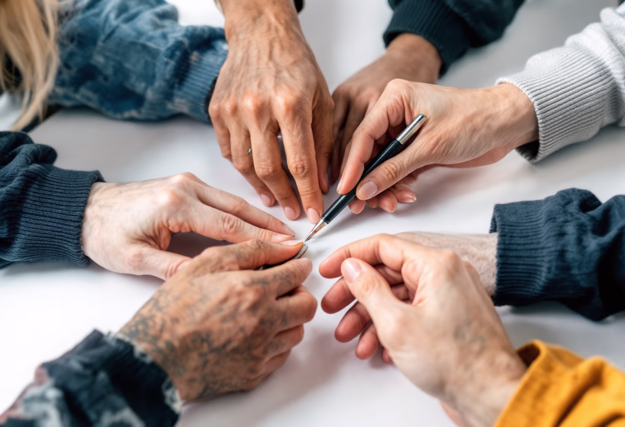 image of diverse group collaboration (for a hr tech)