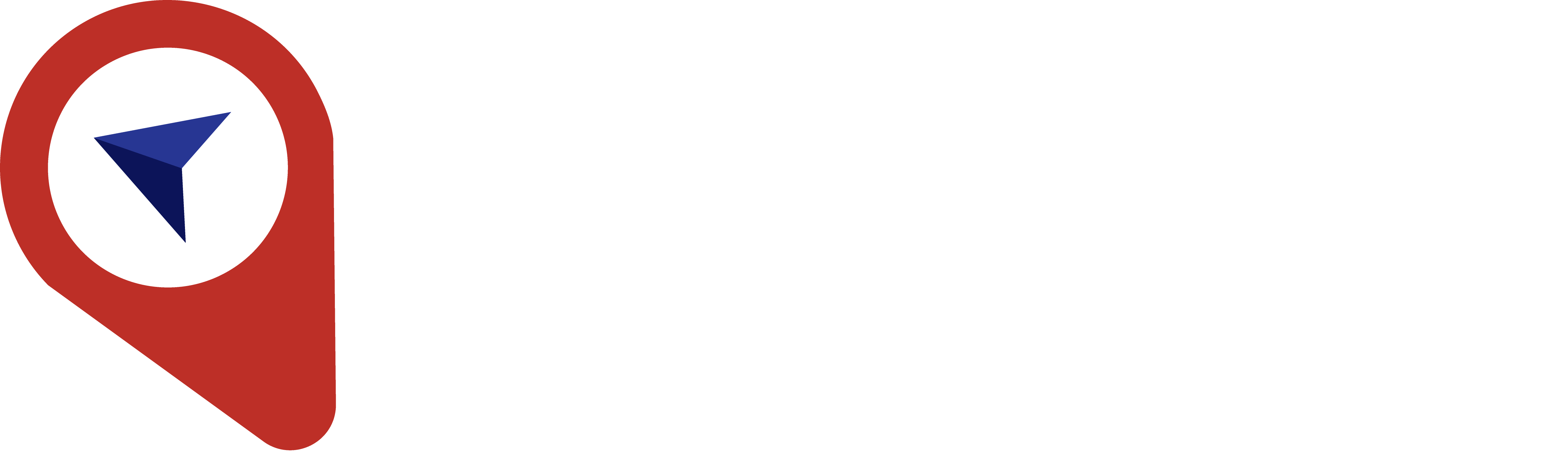 Sightseeing Tours logo with a red location pin and a blue compass arrow inside.