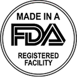 Black circular icon with outline of a laboratory flask and three connected molecular nodes inside.