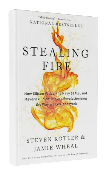 Book cover of Stealing Fire by Steven Kotler and Jamie Wheal